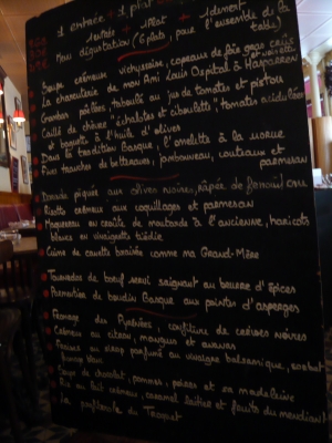 ル・トゥロケ　のムニュ